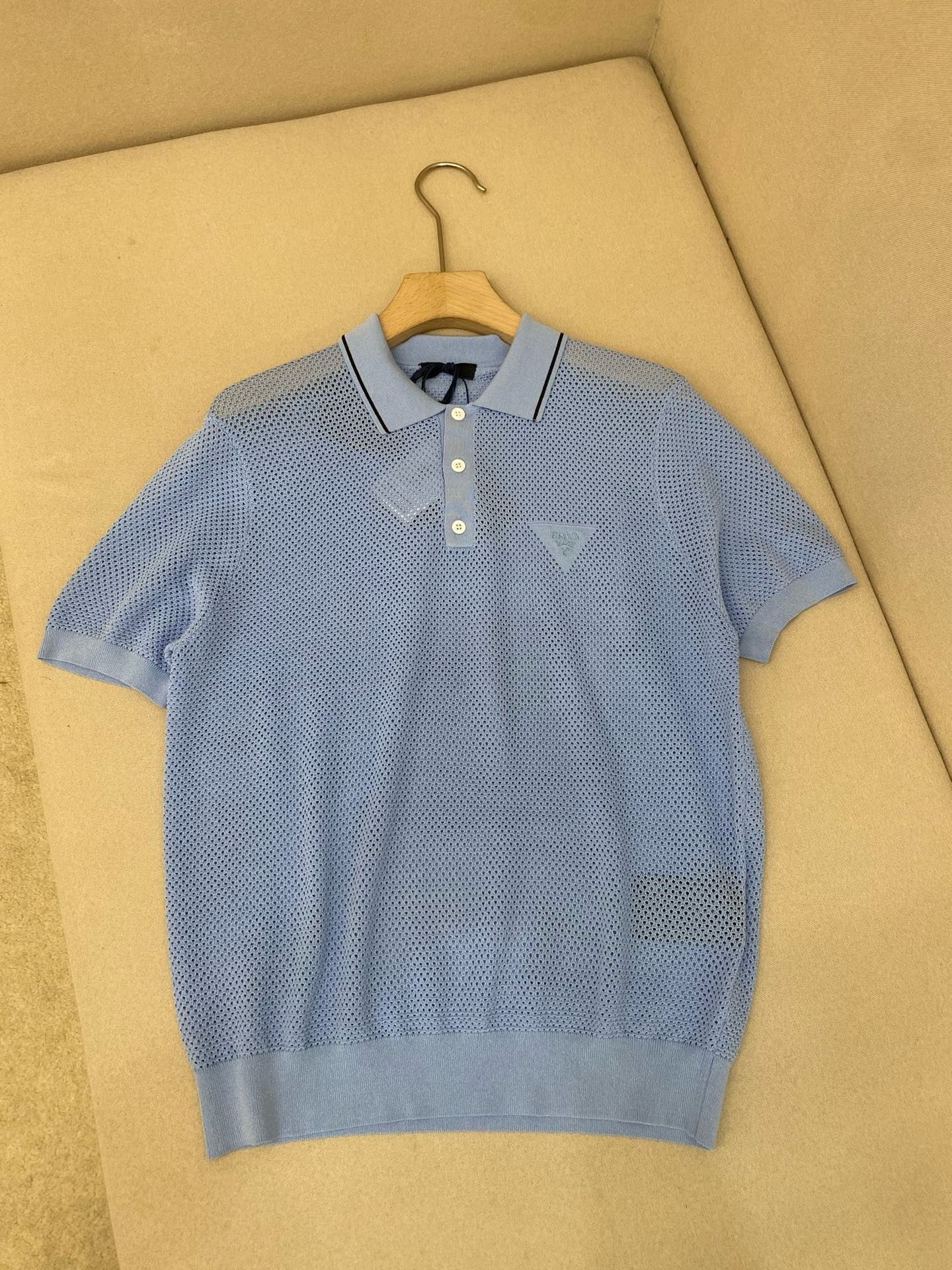 White and Sky blue Polo