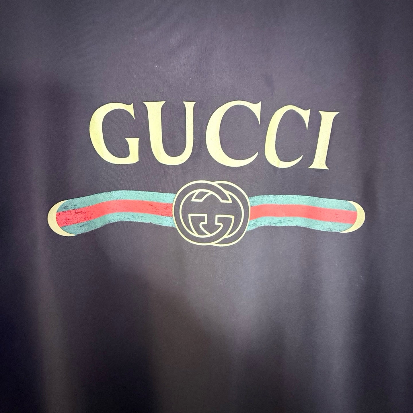 White, Black, Blue and Red T-Shirt