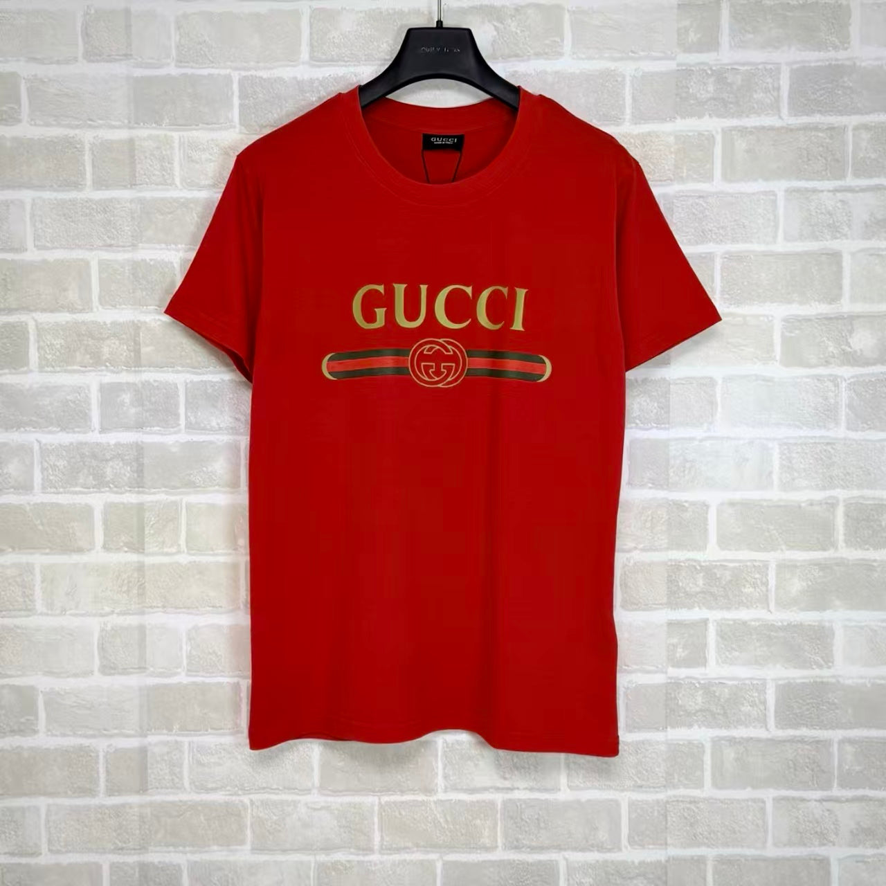 White, Black, Blue and Red T-Shirt