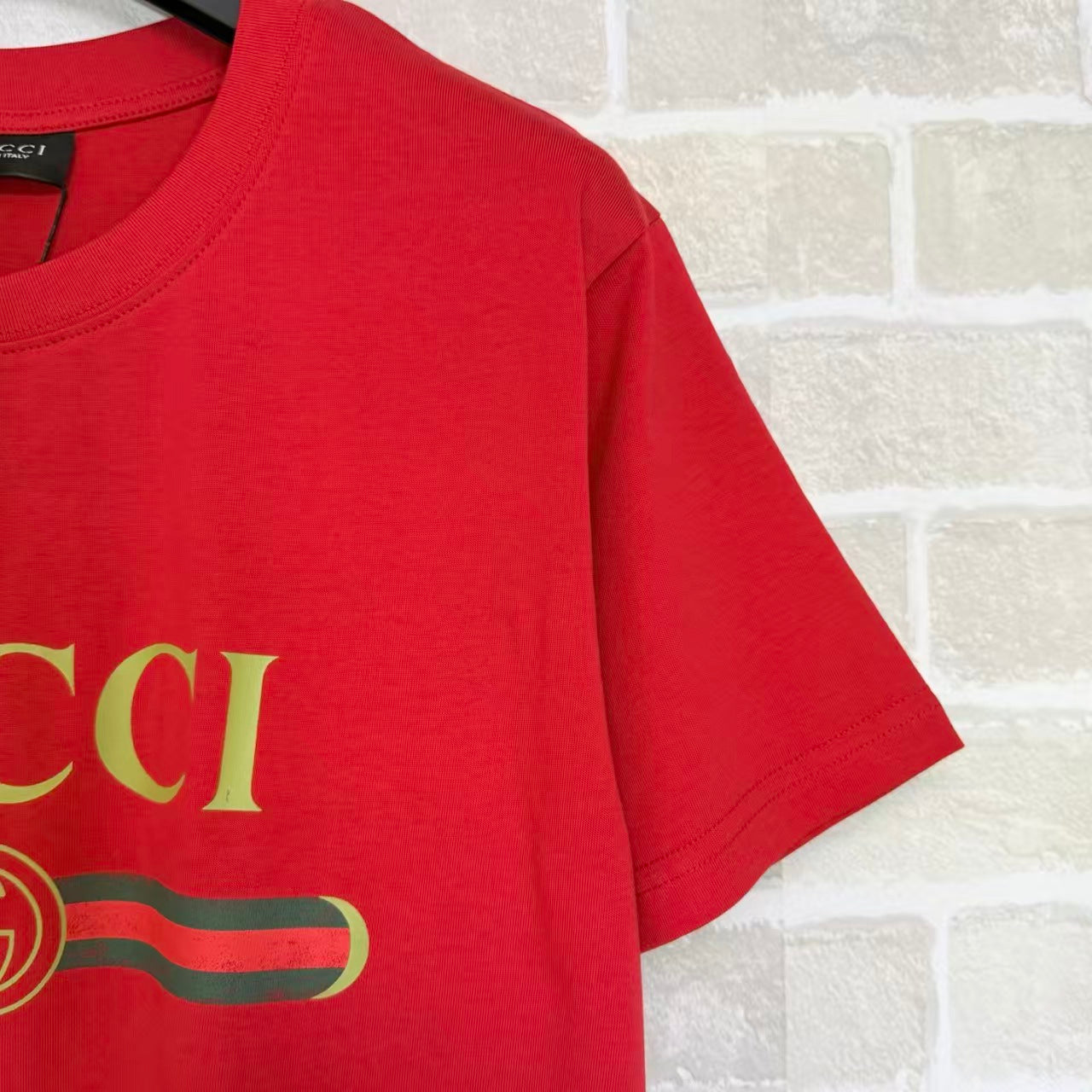 White, Black, Blue and Red T-Shirt