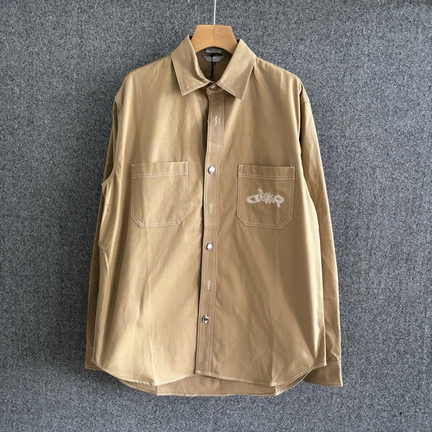 Light brown and Black Shirt
