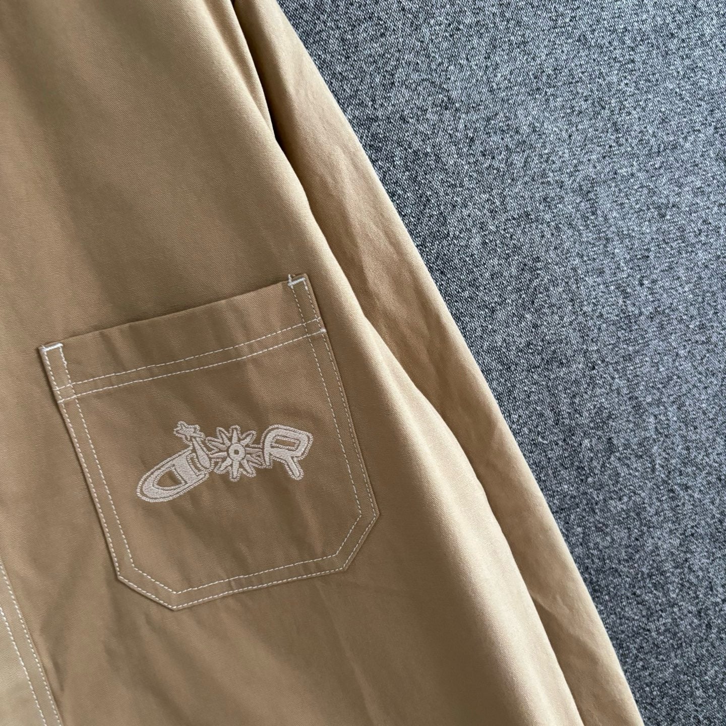 Light brown and Black Shirt