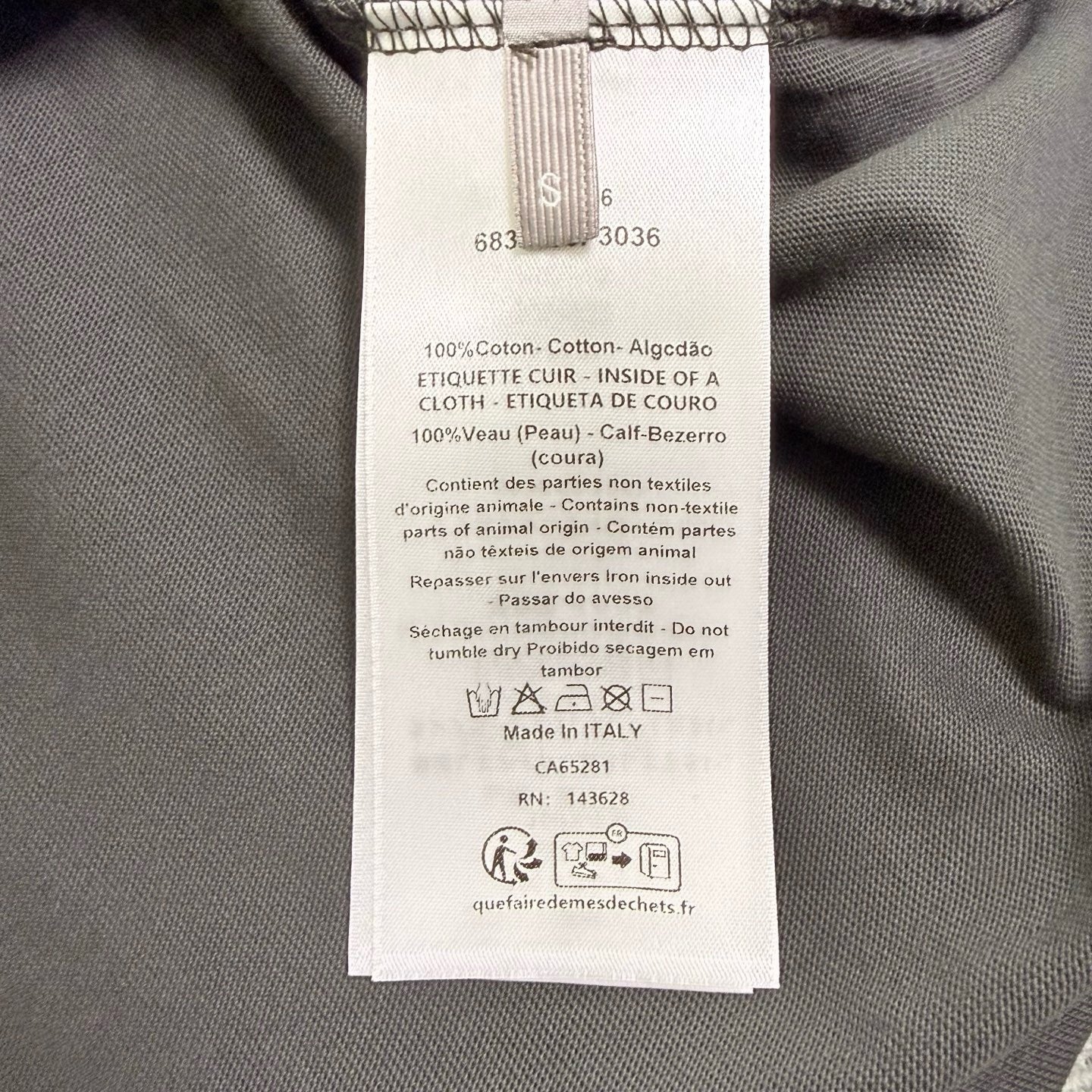 Dark Grey and White T-Shirt