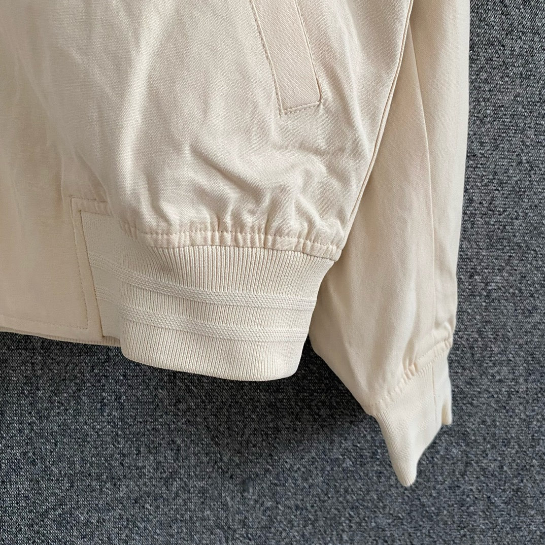 Cream and Saga green Jacket