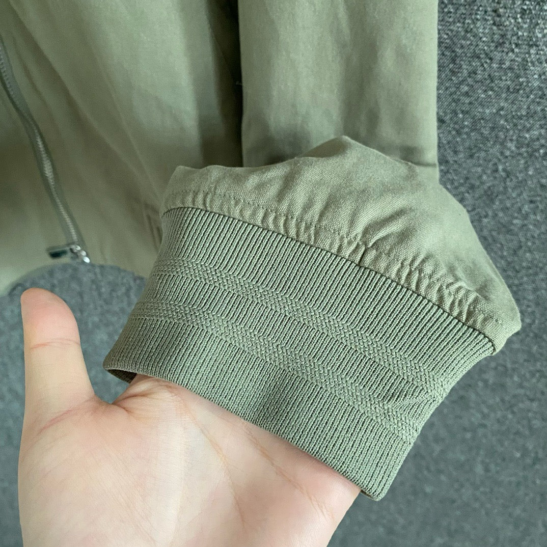 Cream and Saga green Jacket