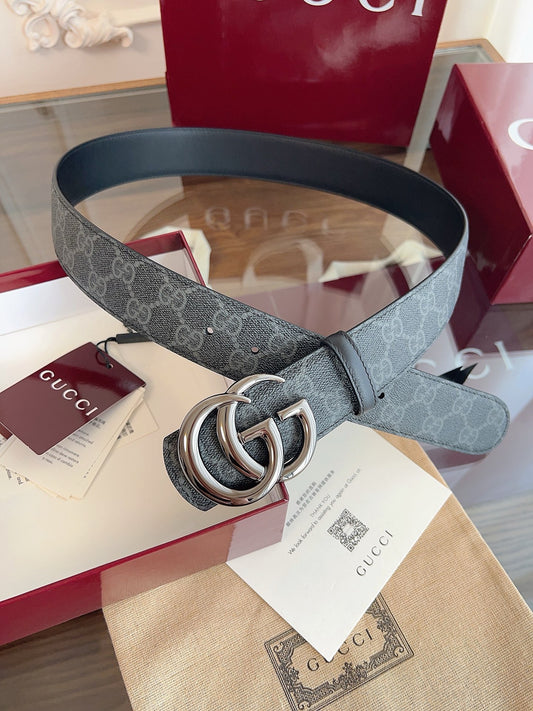 Grey and Dark green Belt