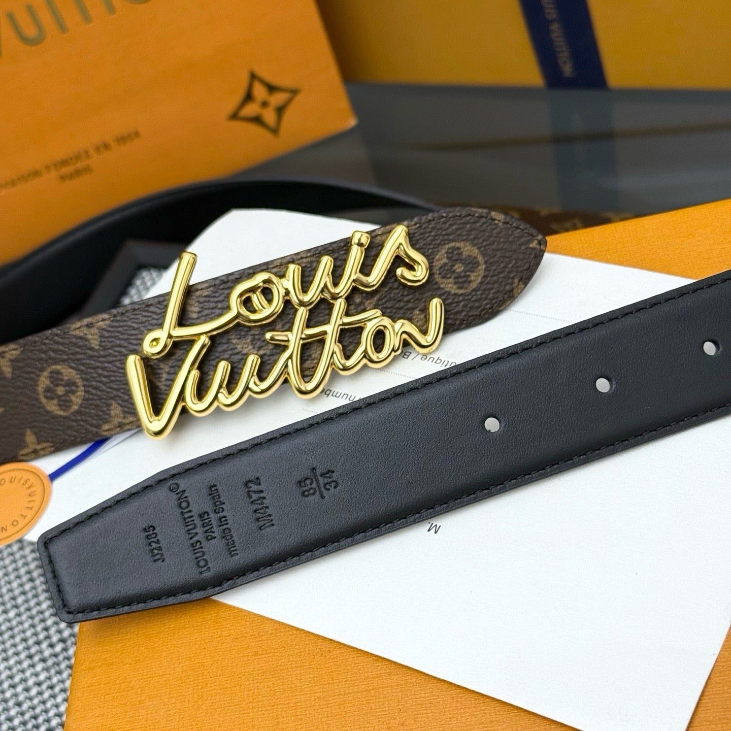 Red and Dark brown Belt - FashionHype.xyz