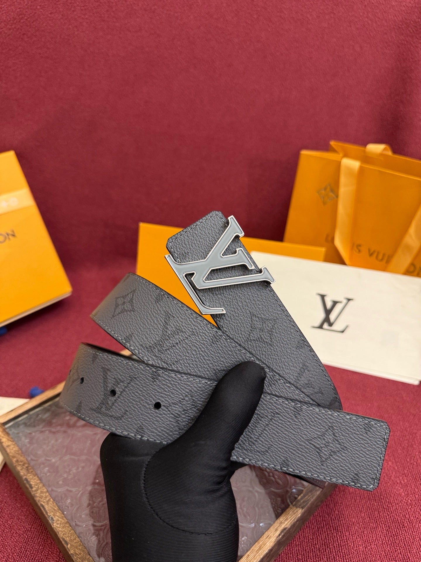 Dark grey Belt - FashionHype.xyz