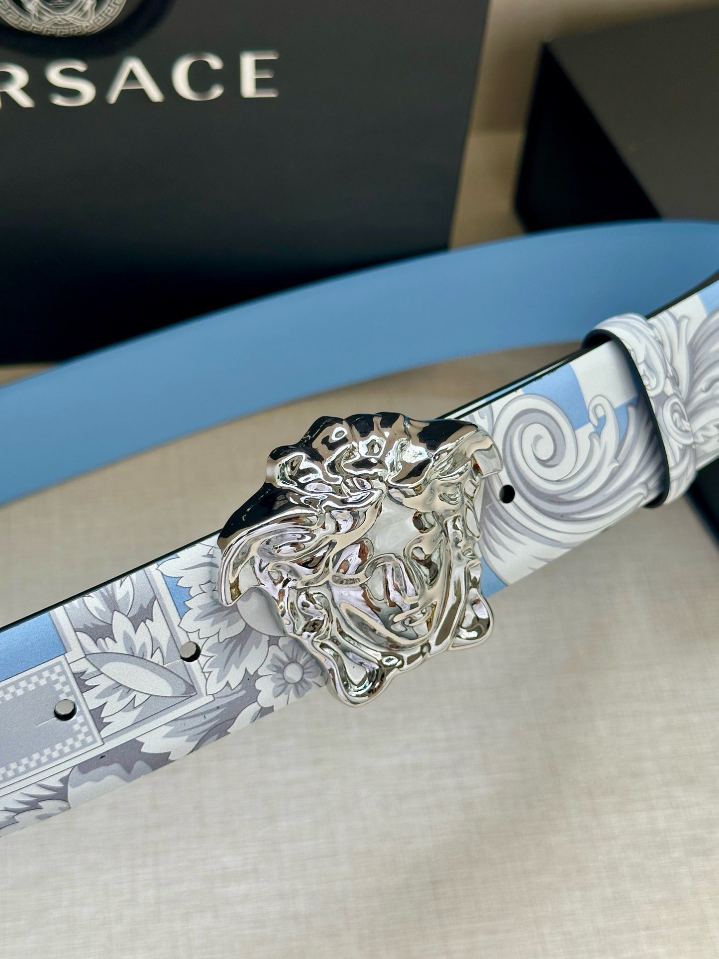 White blue and Black Belt