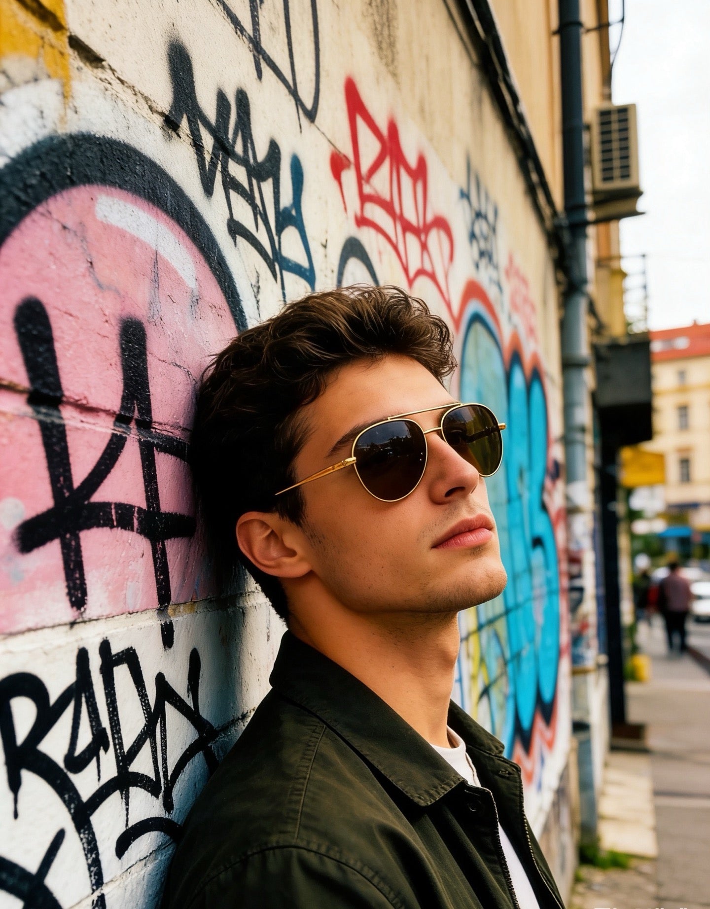 Mehrfarbige Sonnenbrille