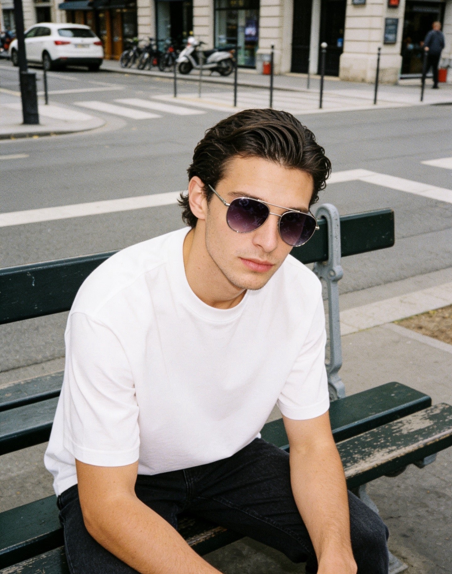 Mehrfarbige Sonnenbrille