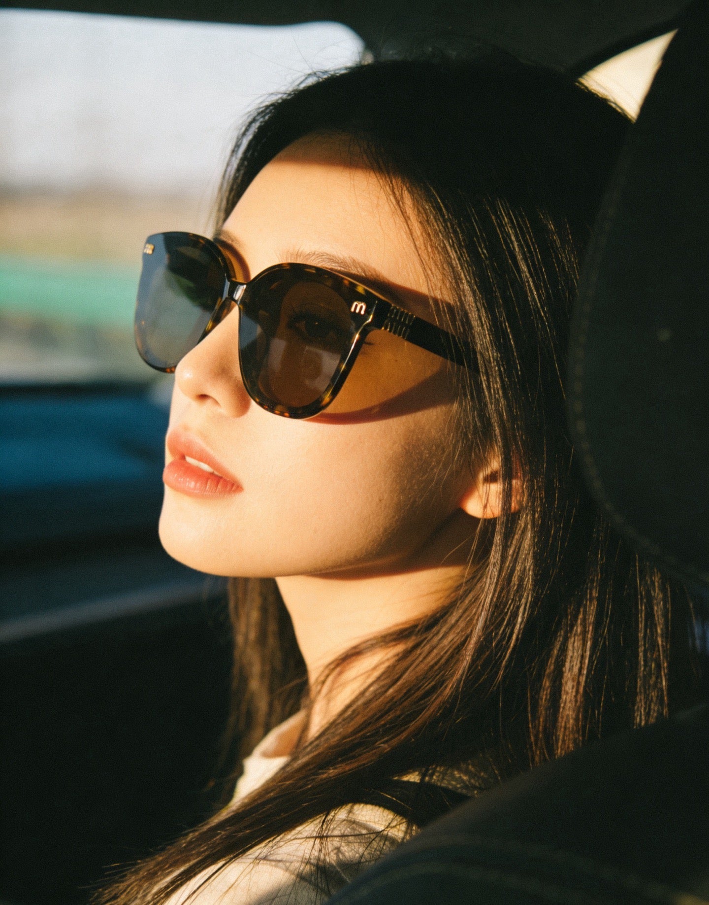 Mehrfarbige Sonnenbrille