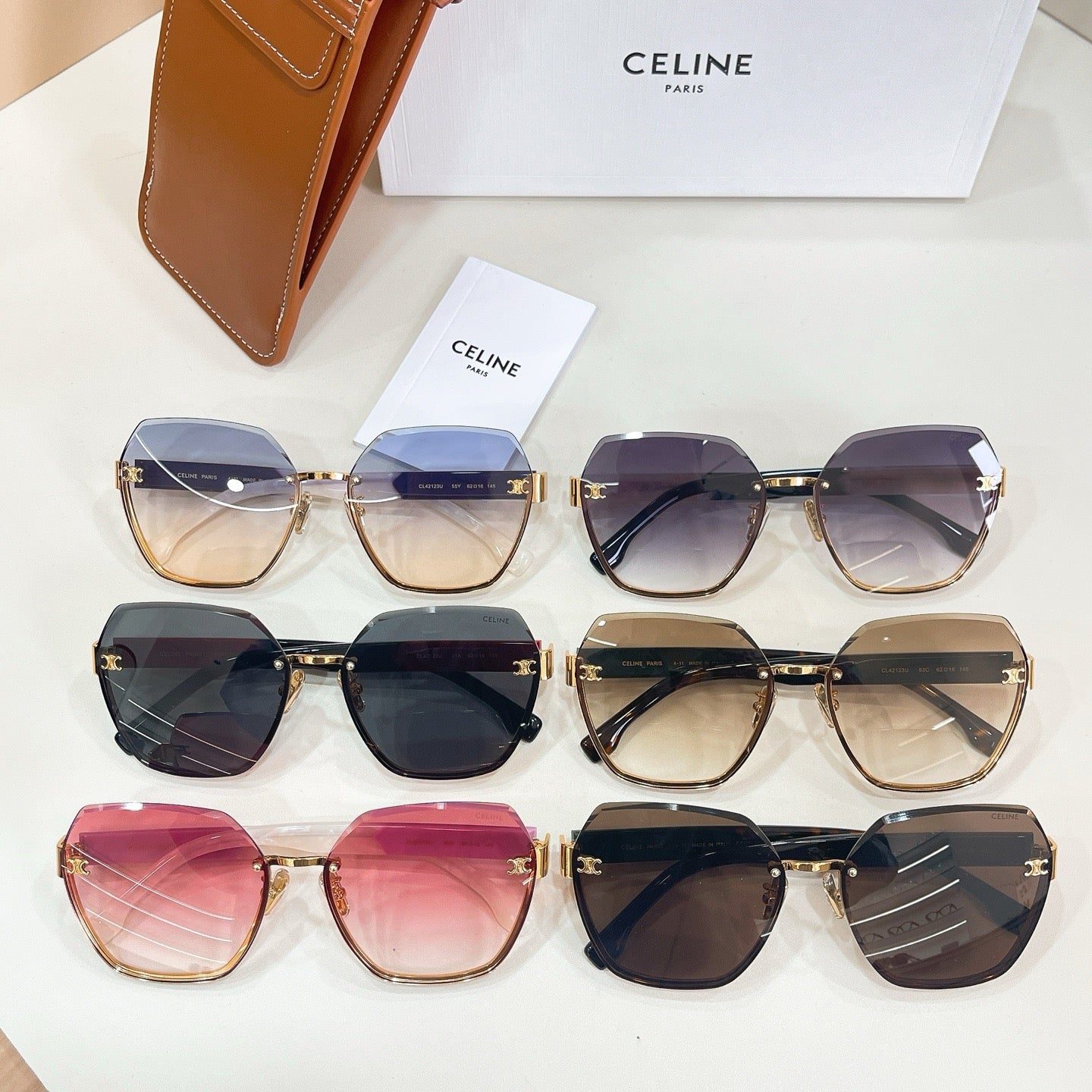 Mehrfarbige Sonnenbrille
