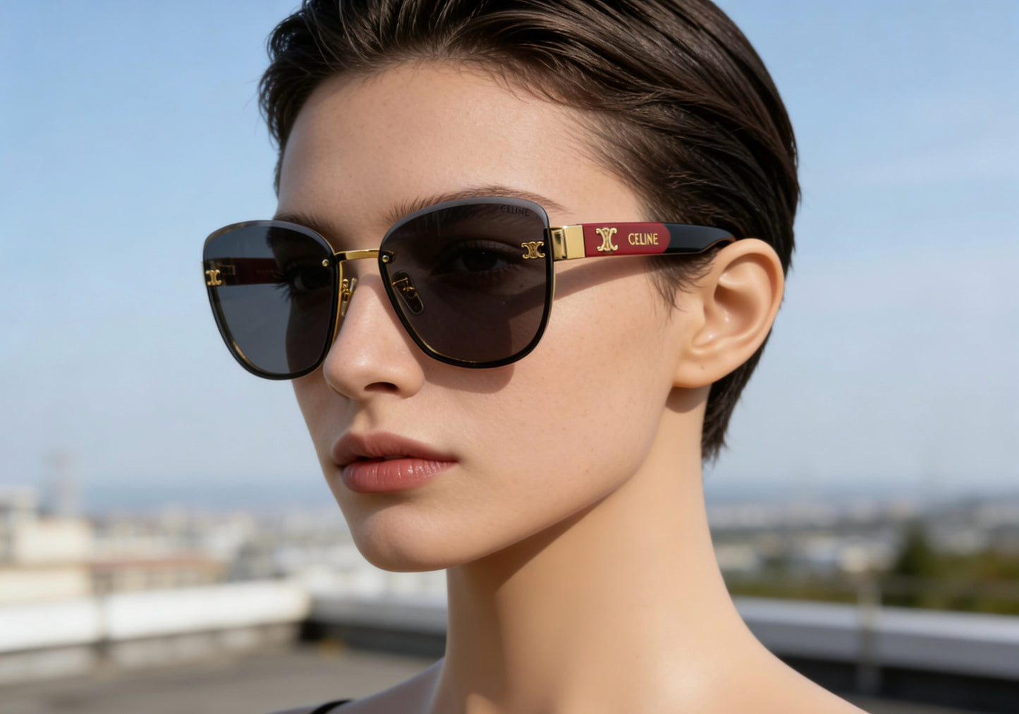 Mehrfarbige Sonnenbrille