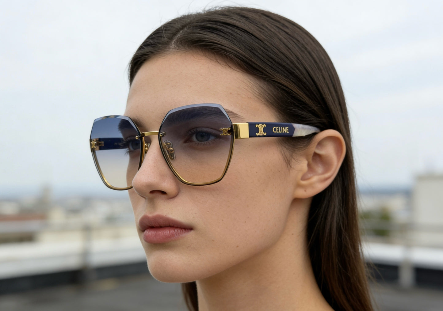 Mehrfarbige Sonnenbrille