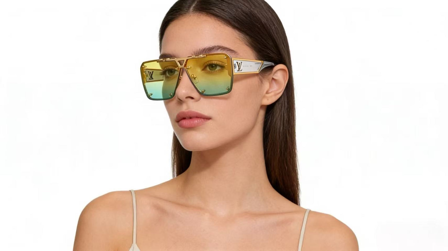 Mehrfarbige Sonnenbrille
