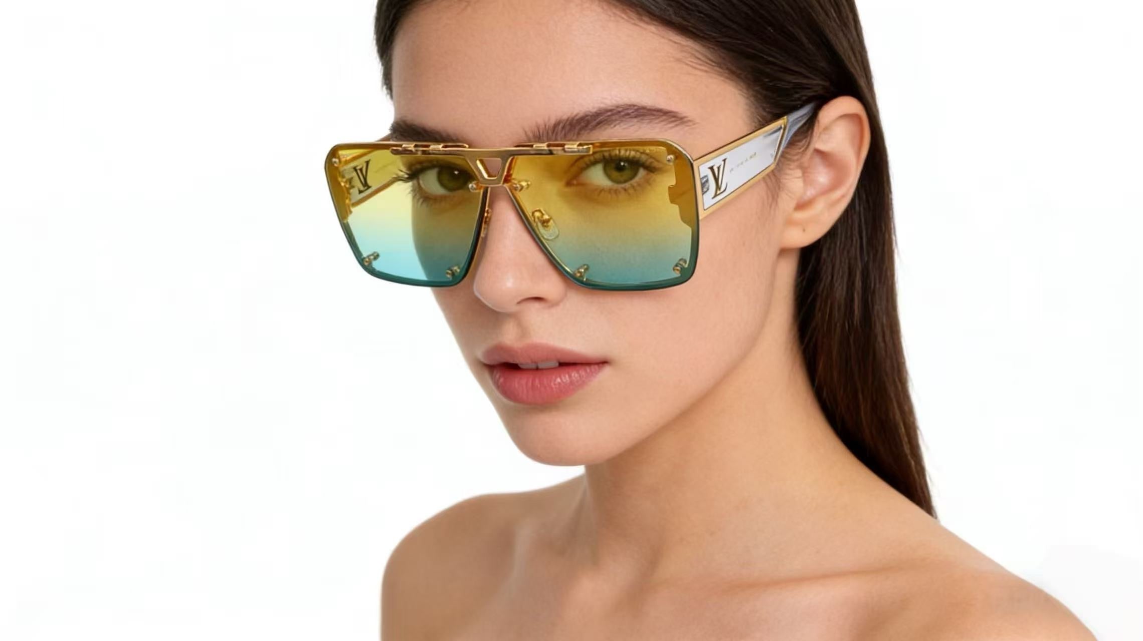 Mehrfarbige Sonnenbrille