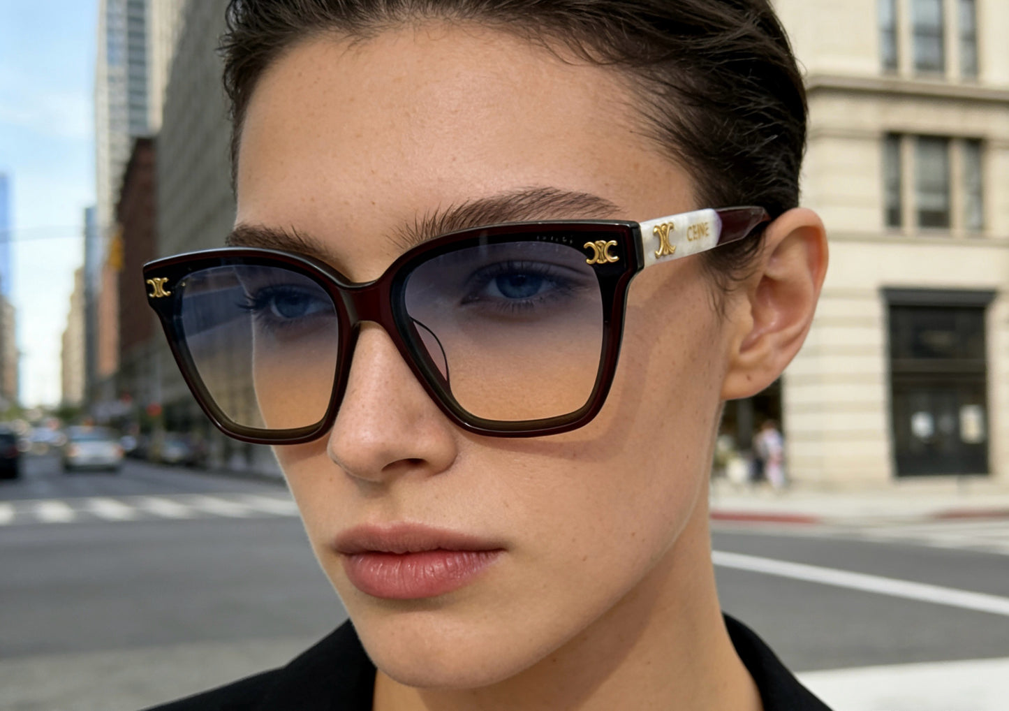 Mehrfarbige Sonnenbrille