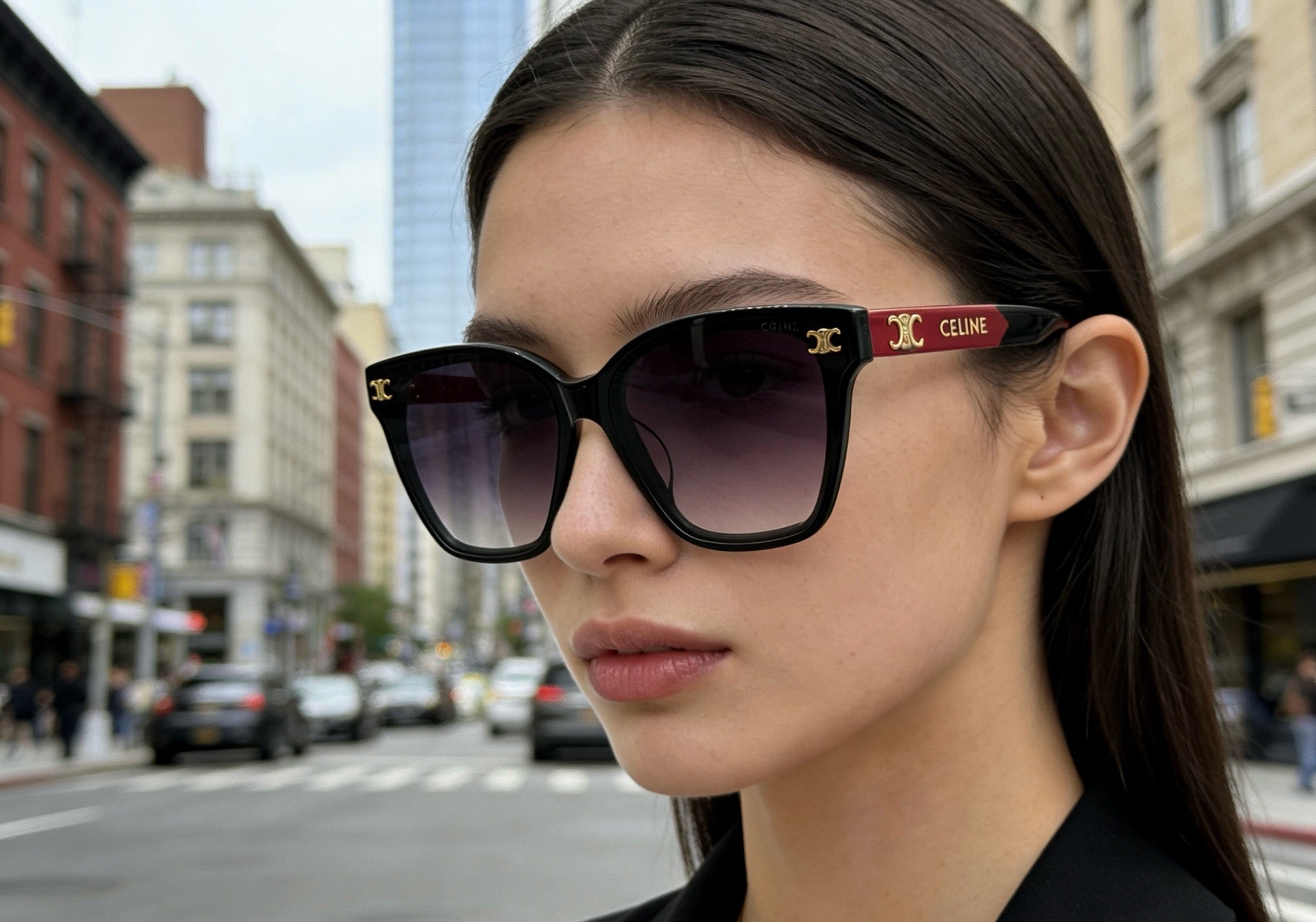 Mehrfarbige Sonnenbrille