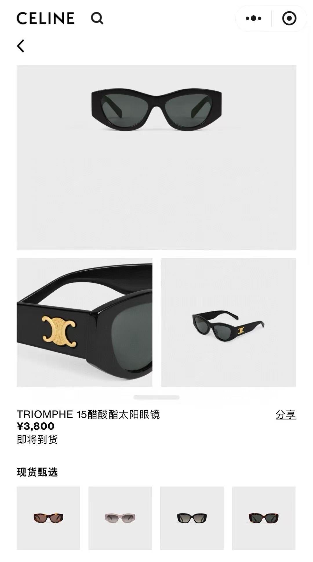 Mehrfarbige Sonnenbrille