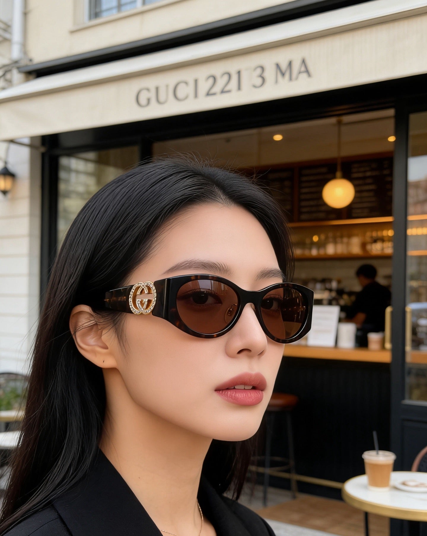 Mehrfarbige Sonnenbrille