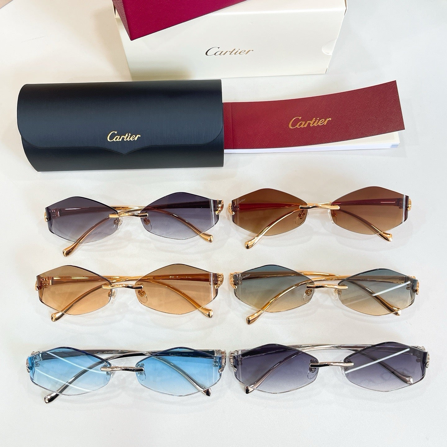 Mehrfarbige Sonnenbrille