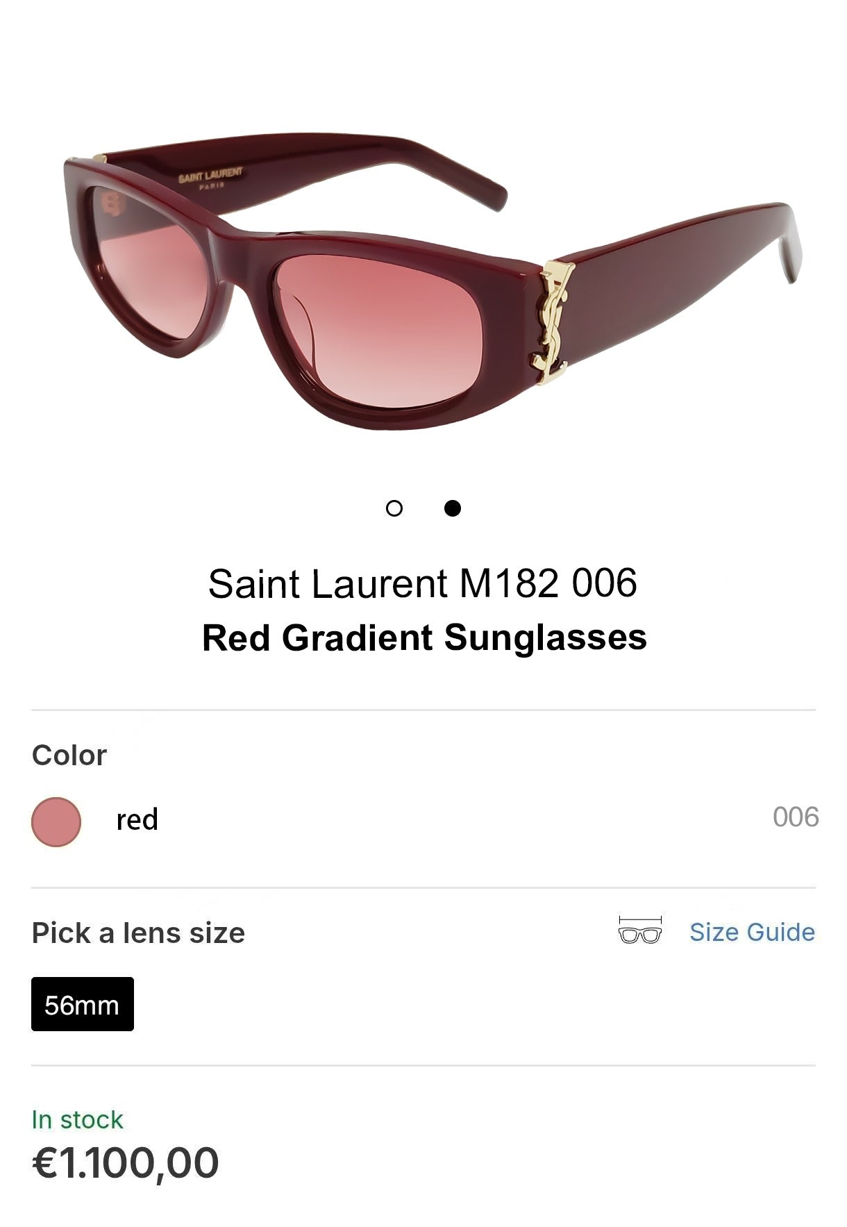 Mehrfarbige Sonnenbrille