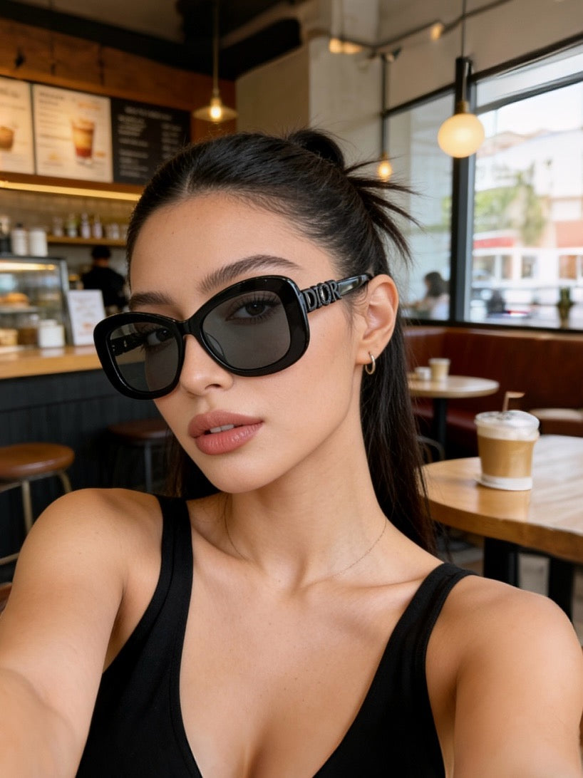 Mehrfarbige Sonnenbrille