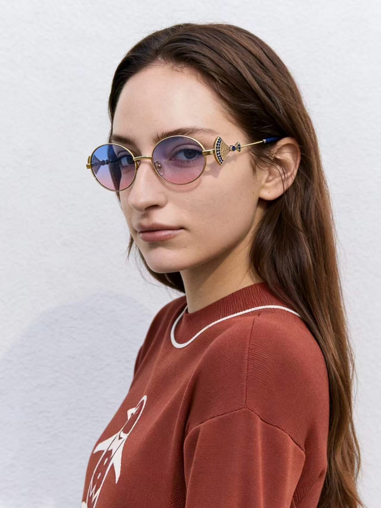 Mehrfarbige Sonnenbrille