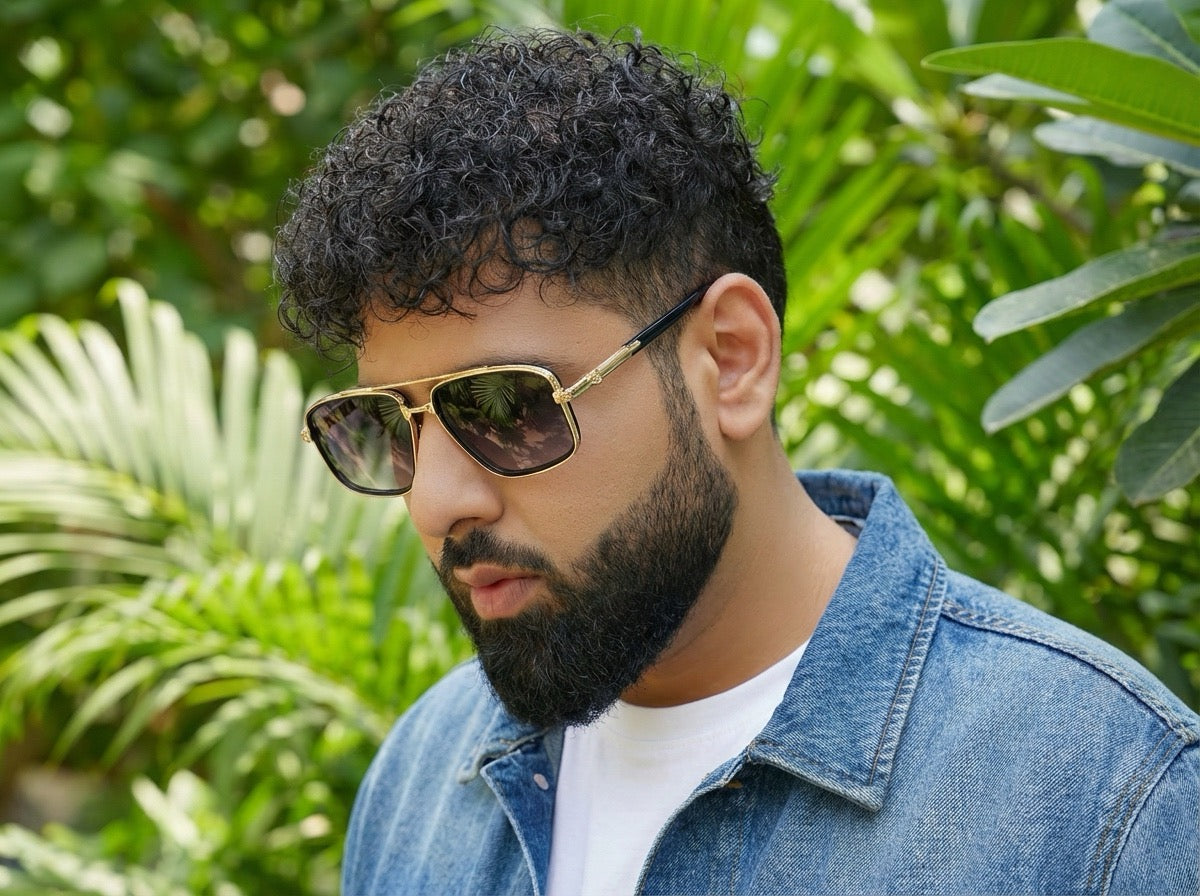 Mehrfarbige Sonnenbrille