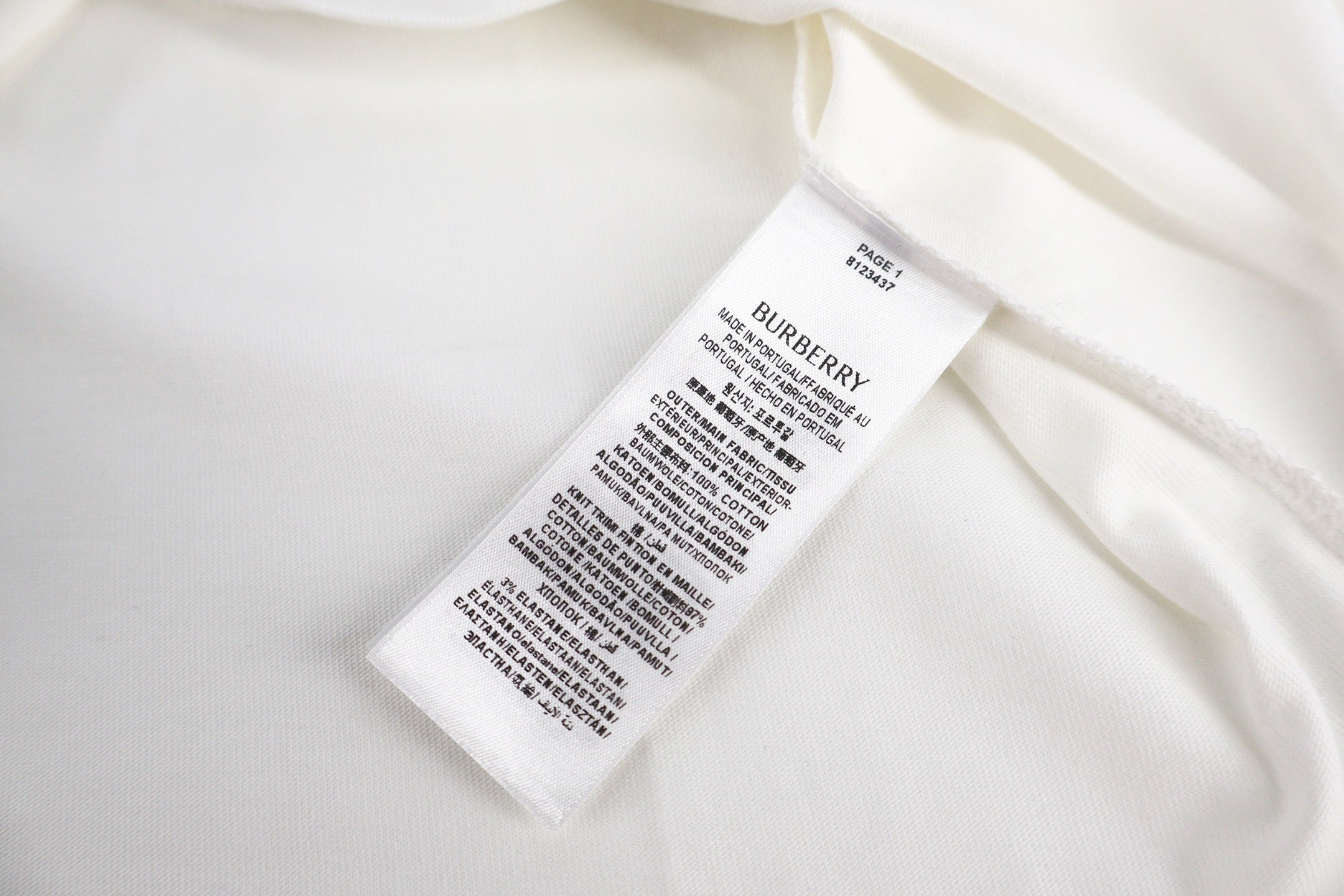 White and Black T-shirt