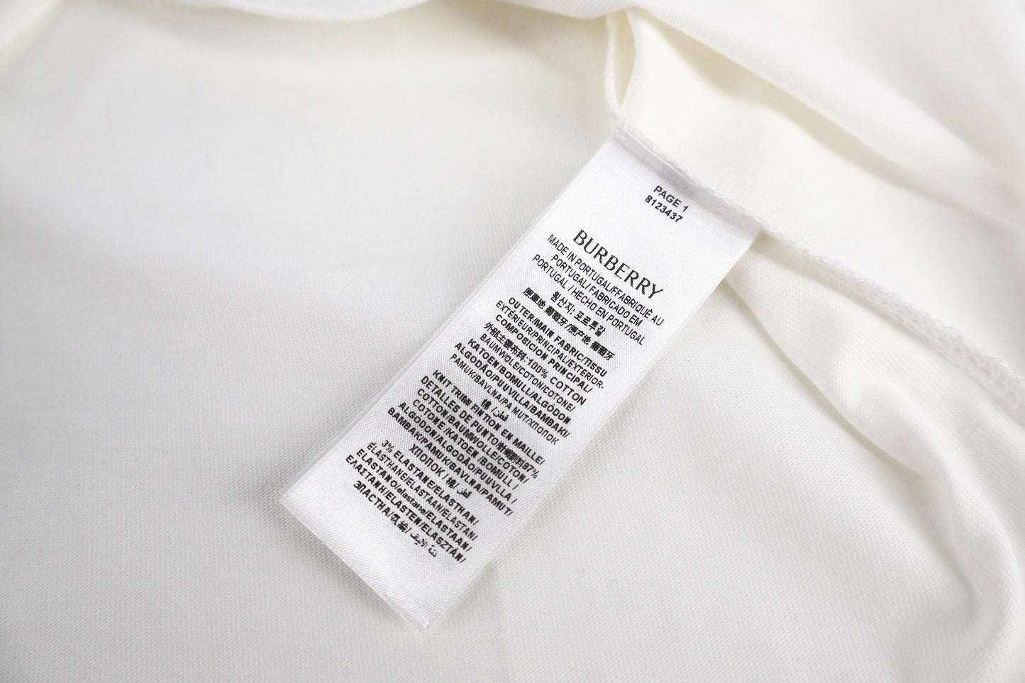 White and Black T-shirt