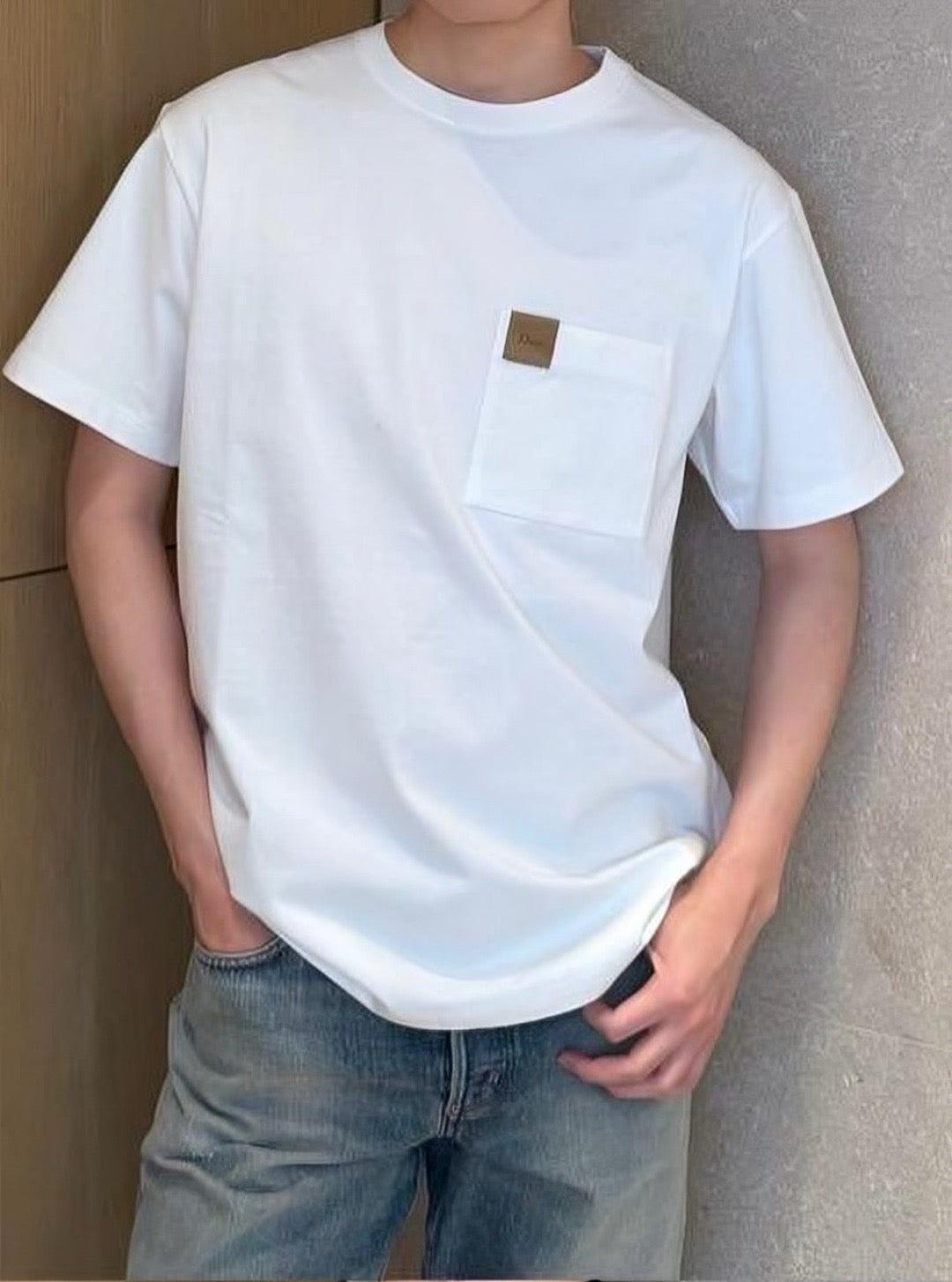White and Brown T-shirt