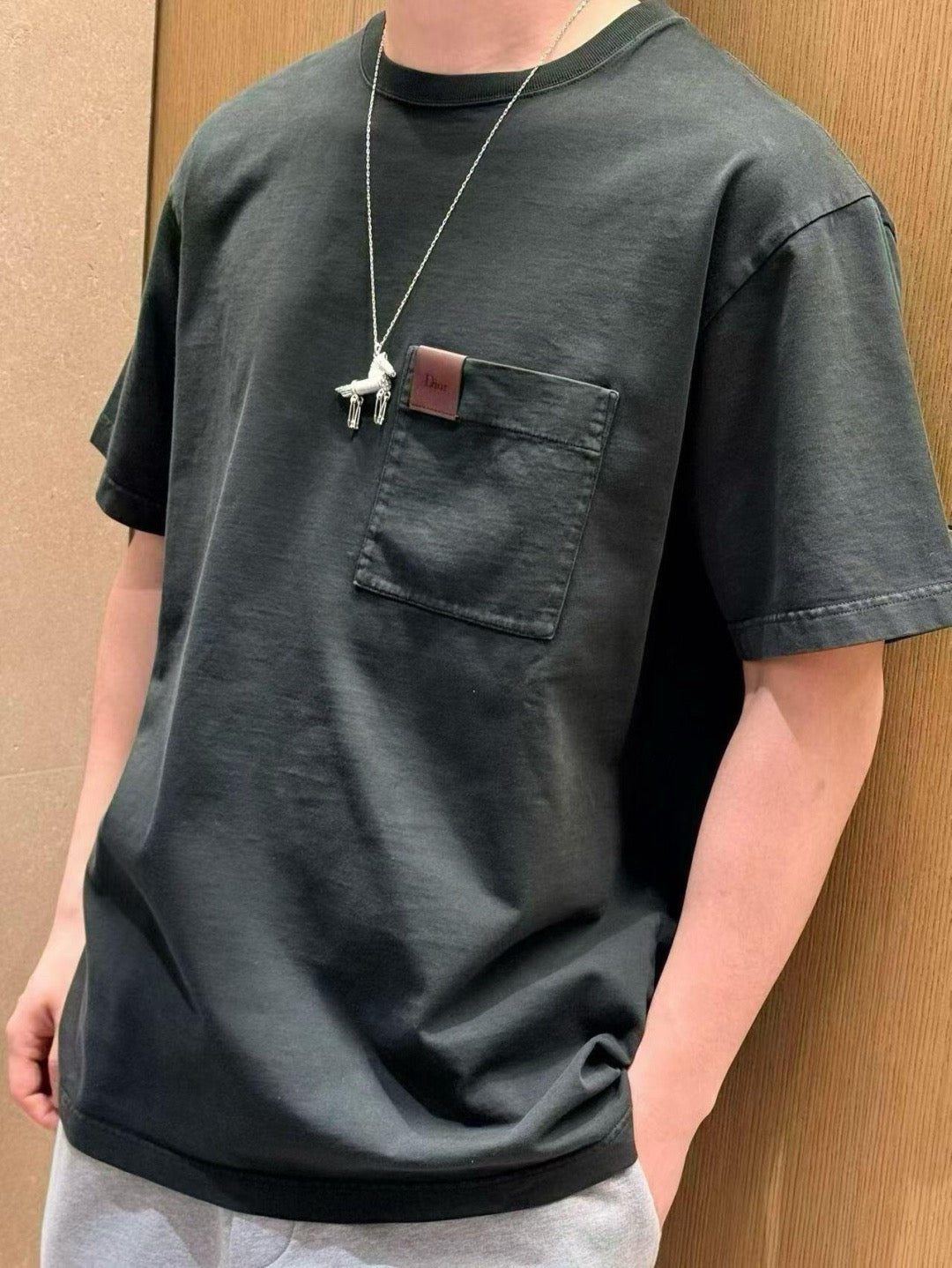 White and Brown T-shirt