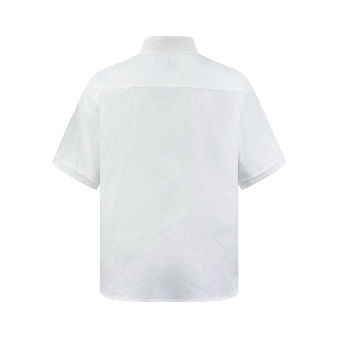 Sky-blue and White T-Shirt - FashionHype.xyz