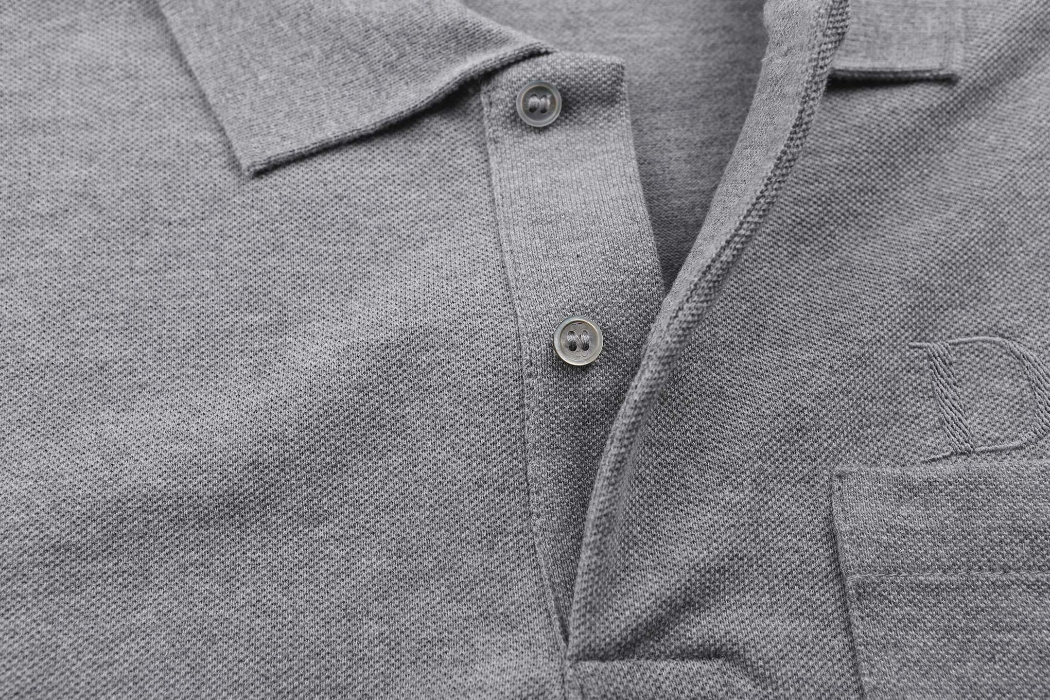 Grey and White Polo