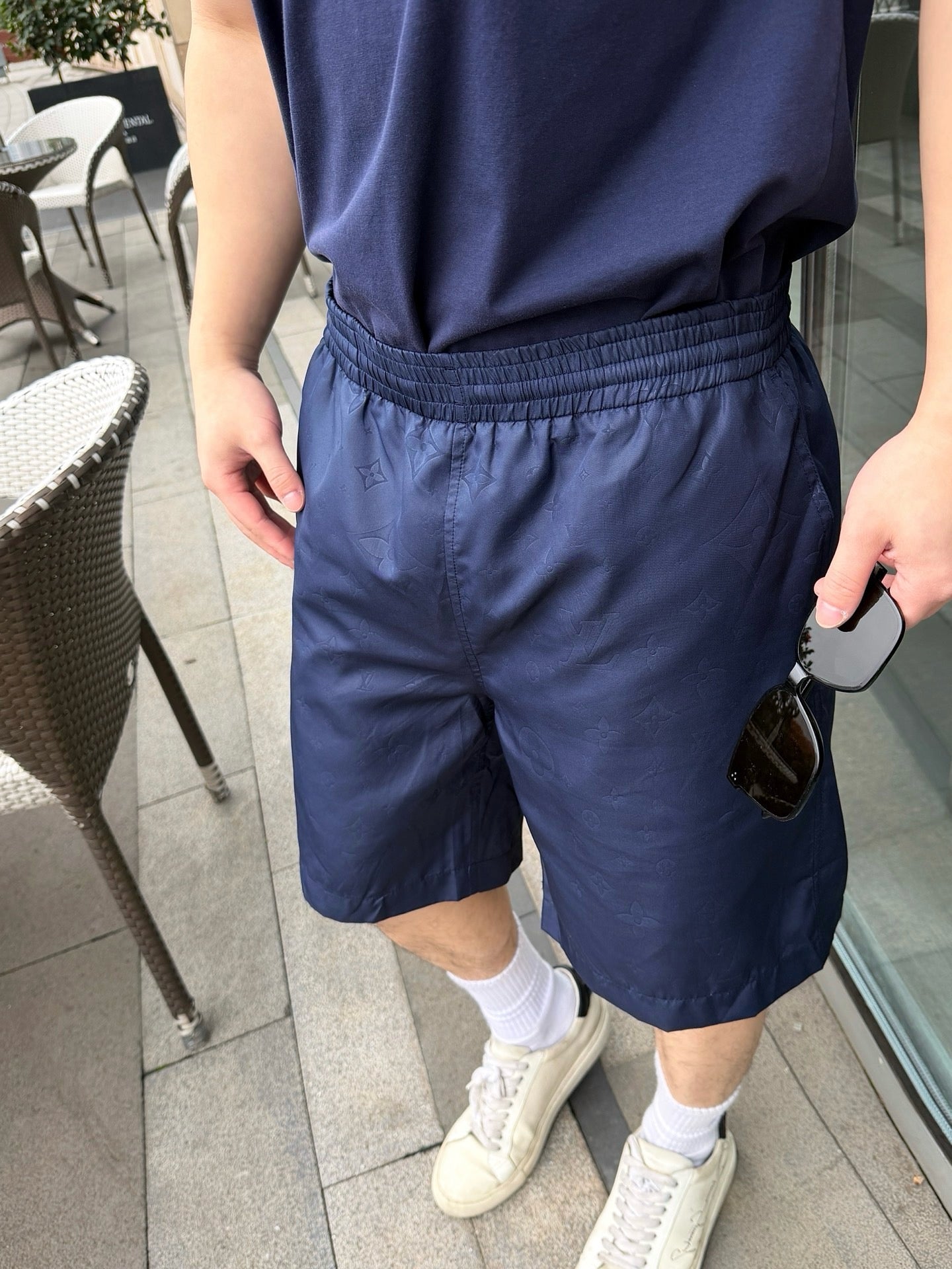 Blue and Black Short - FashionHype.xyz