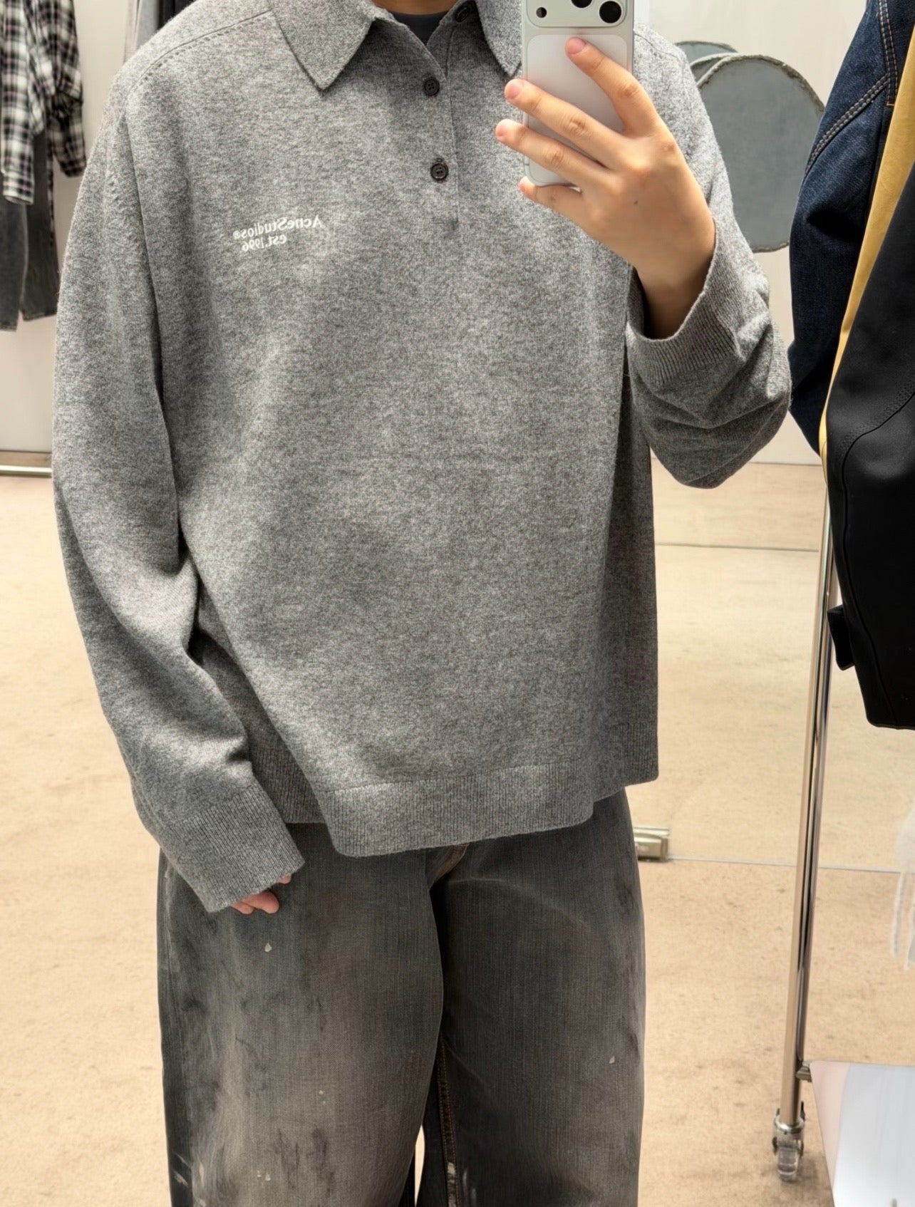 Grey and Black Jersey