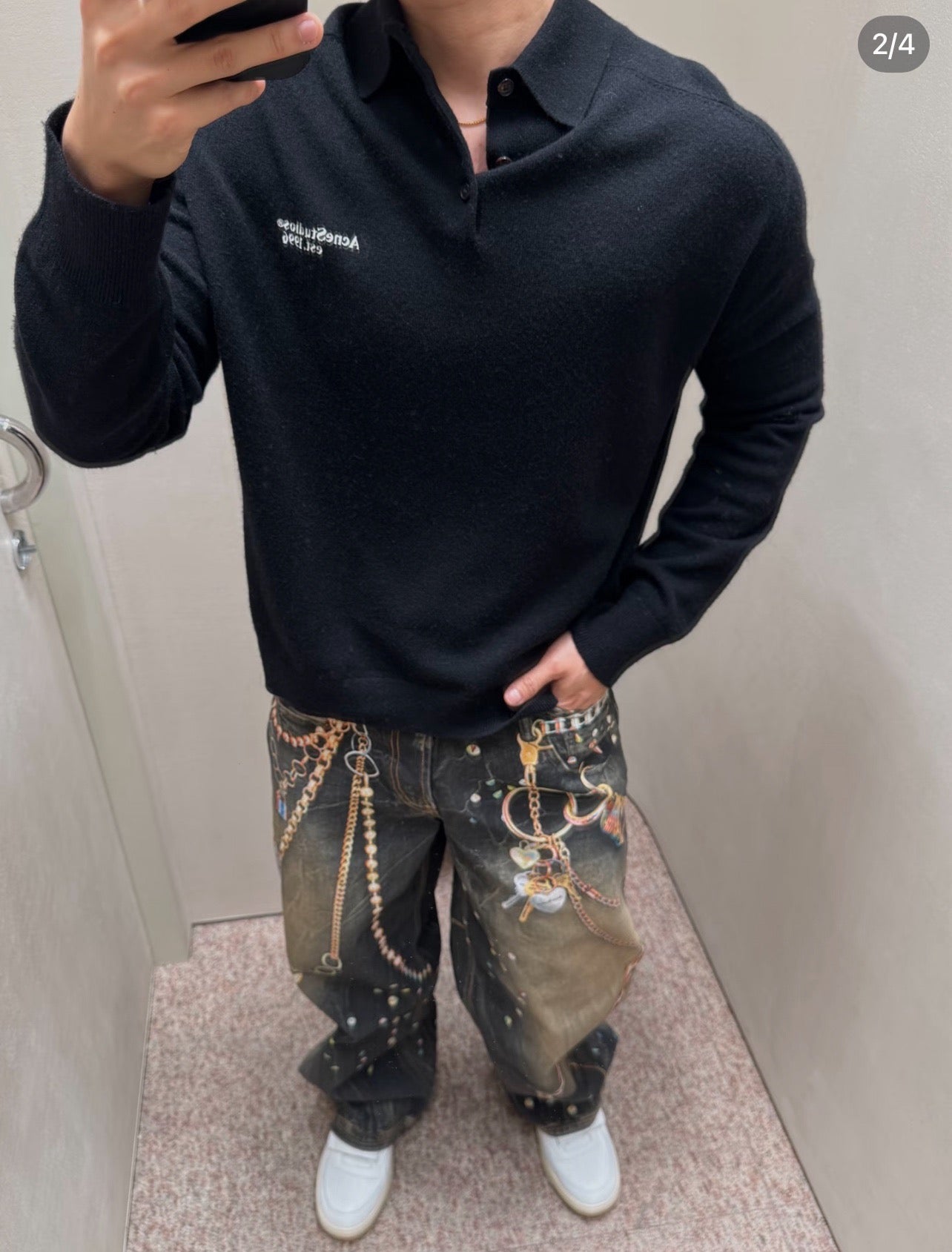 Grey and Black Jersey