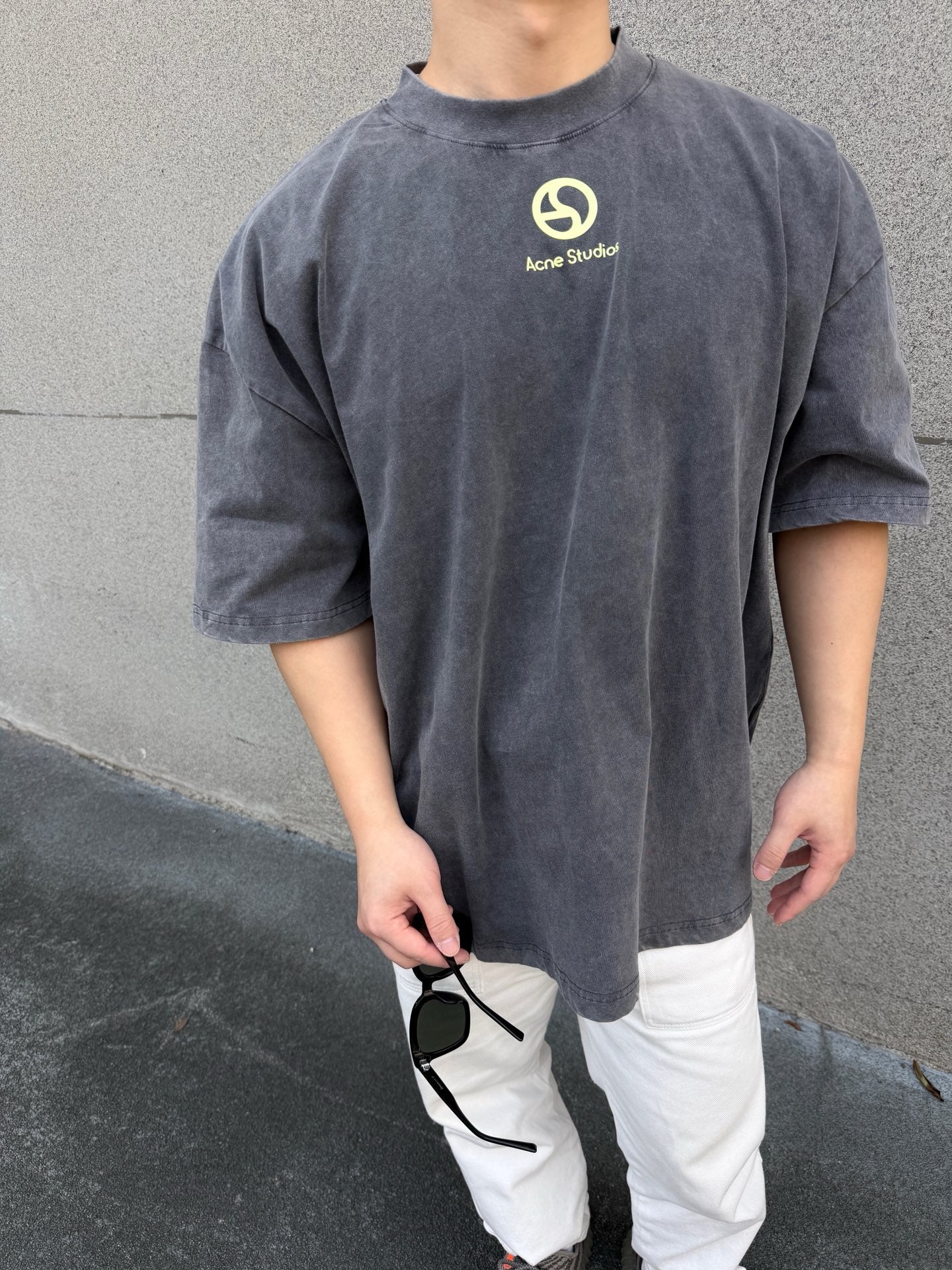 Grey and White T-shirt