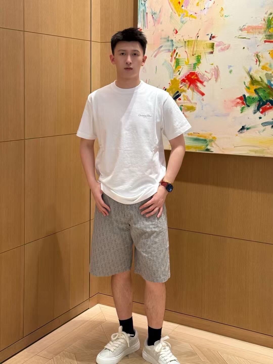 Blue and White T-shirt