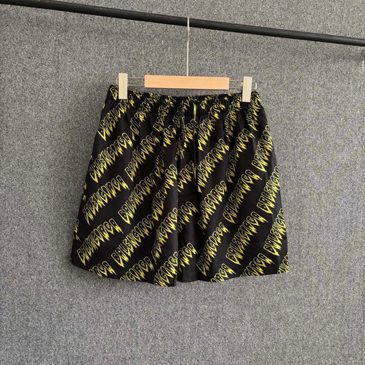 Black yellow Short
