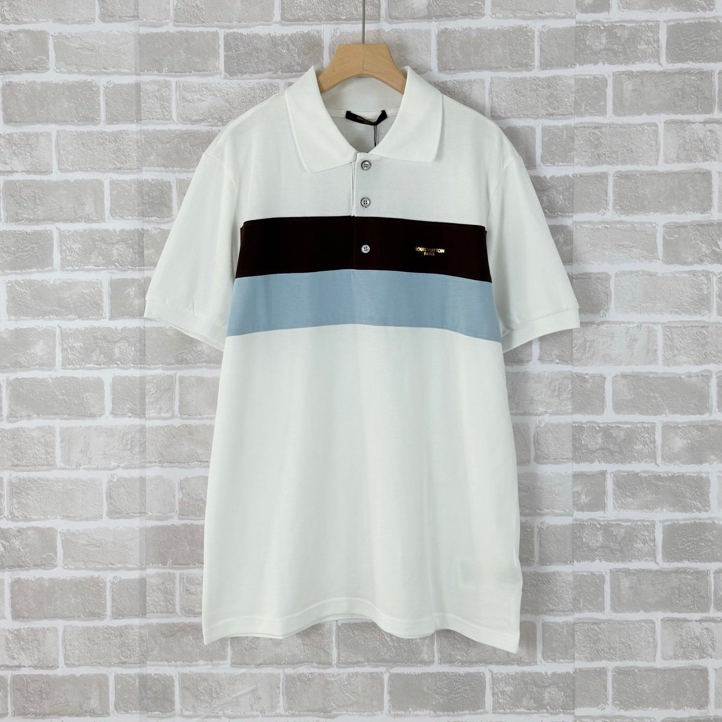 White and Sky-blue T-shirt
