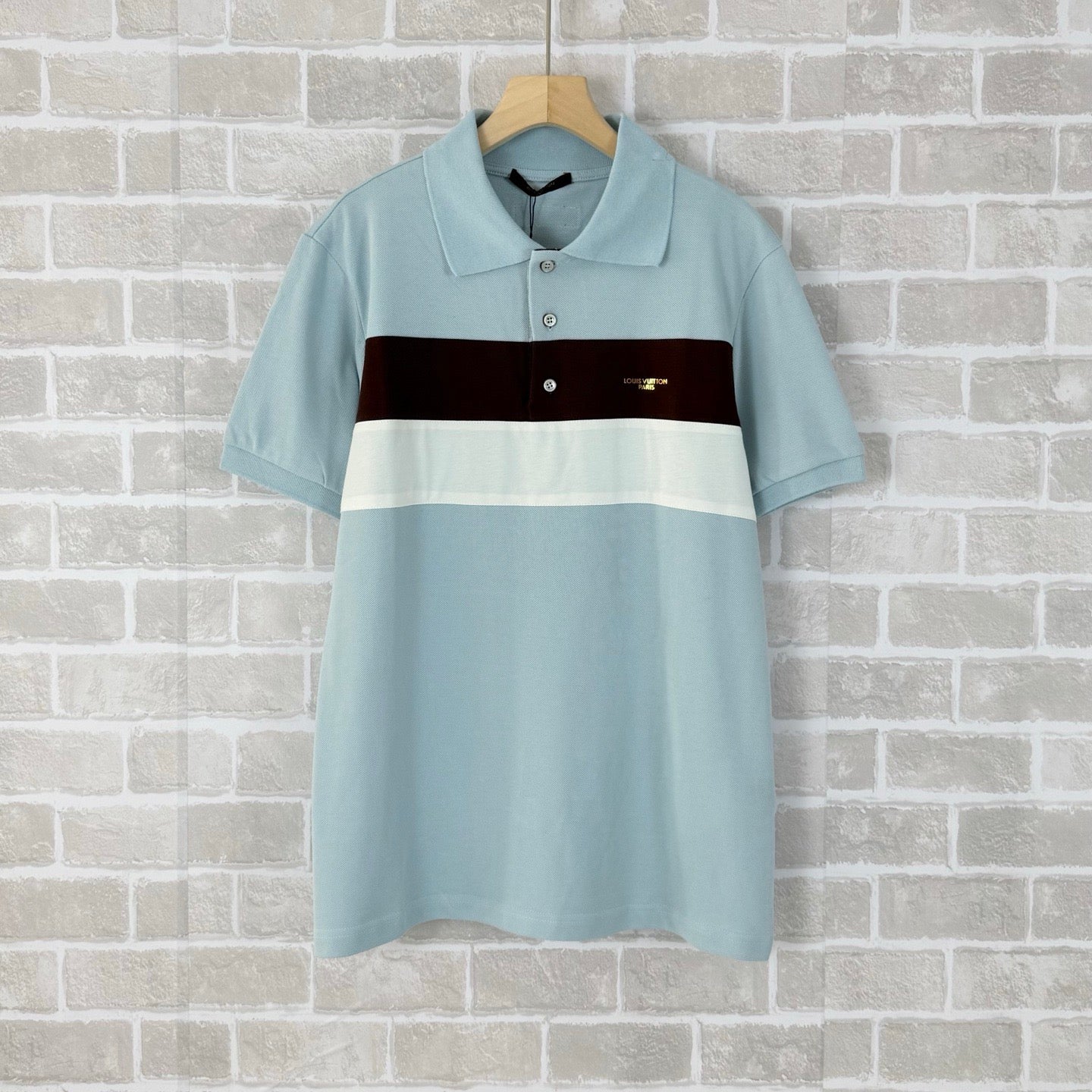 White and Sky-blue T-shirt