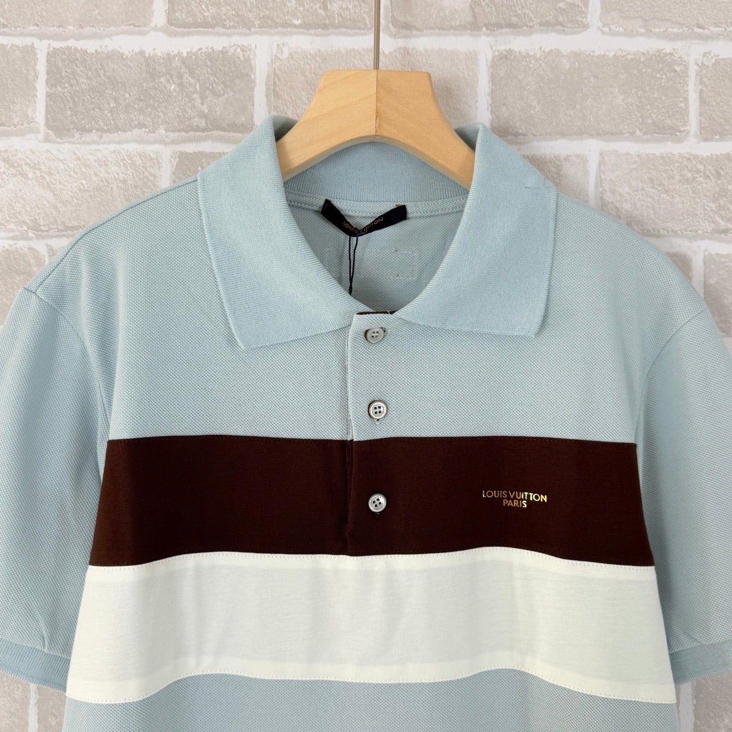 White and Sky-blue T-shirt