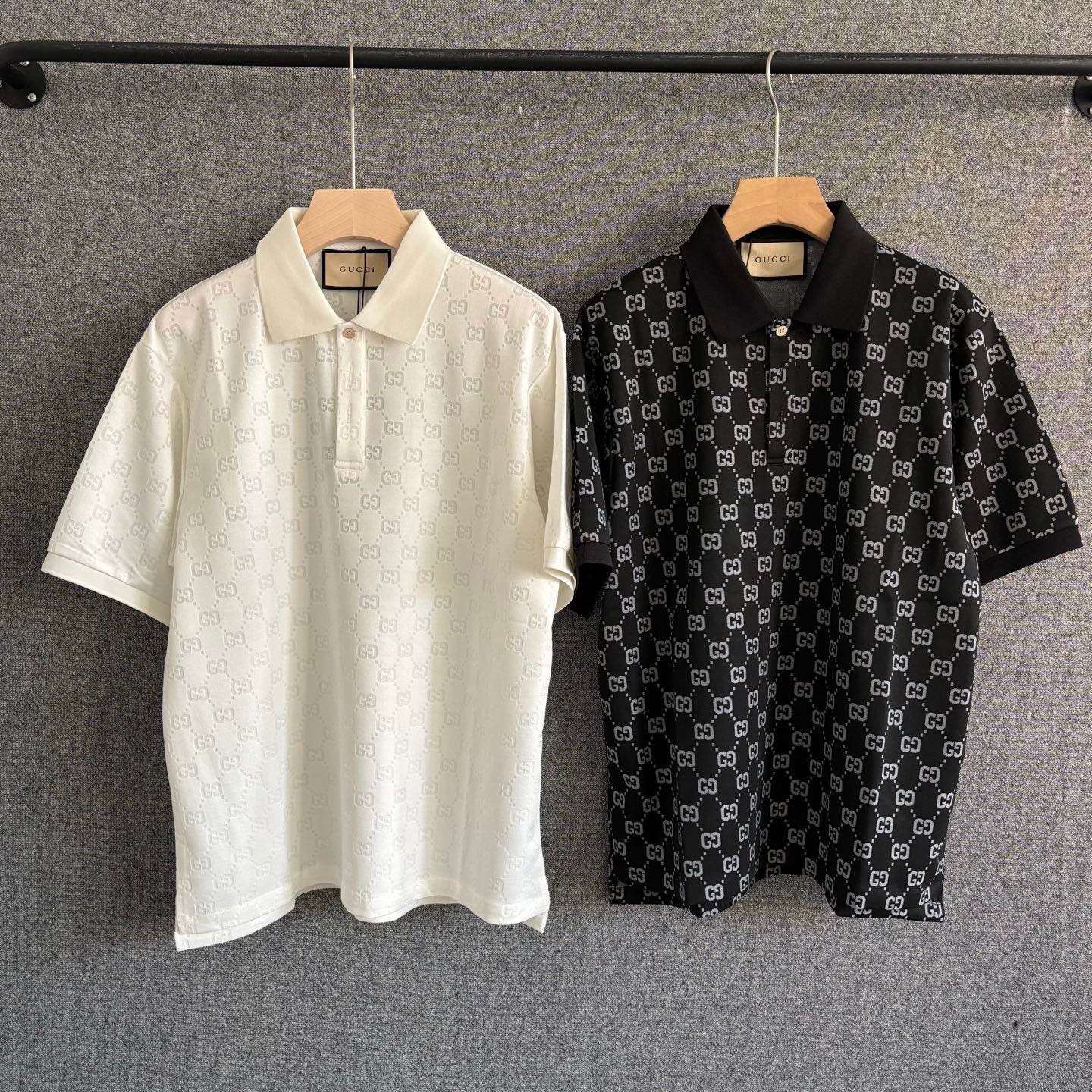 Black and White Polo - FashionHype.xyz