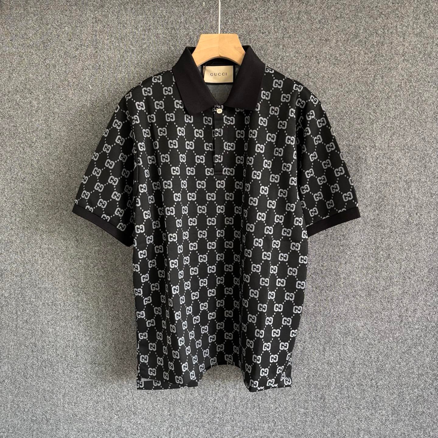 Black and White Polo - FashionHype.xyz
