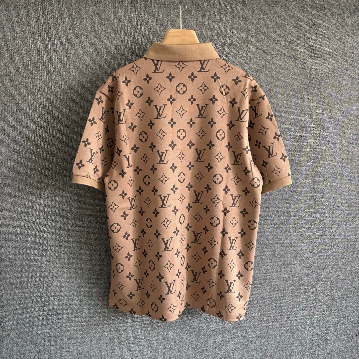 Brown and White Polo
