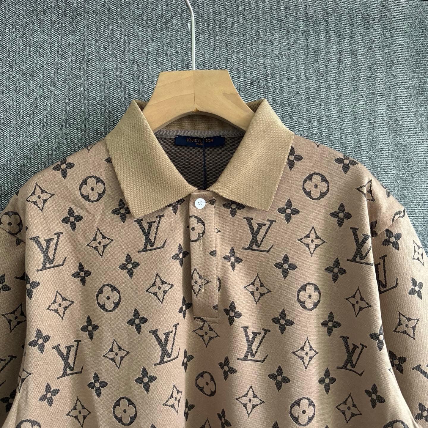 Brown and White Polo