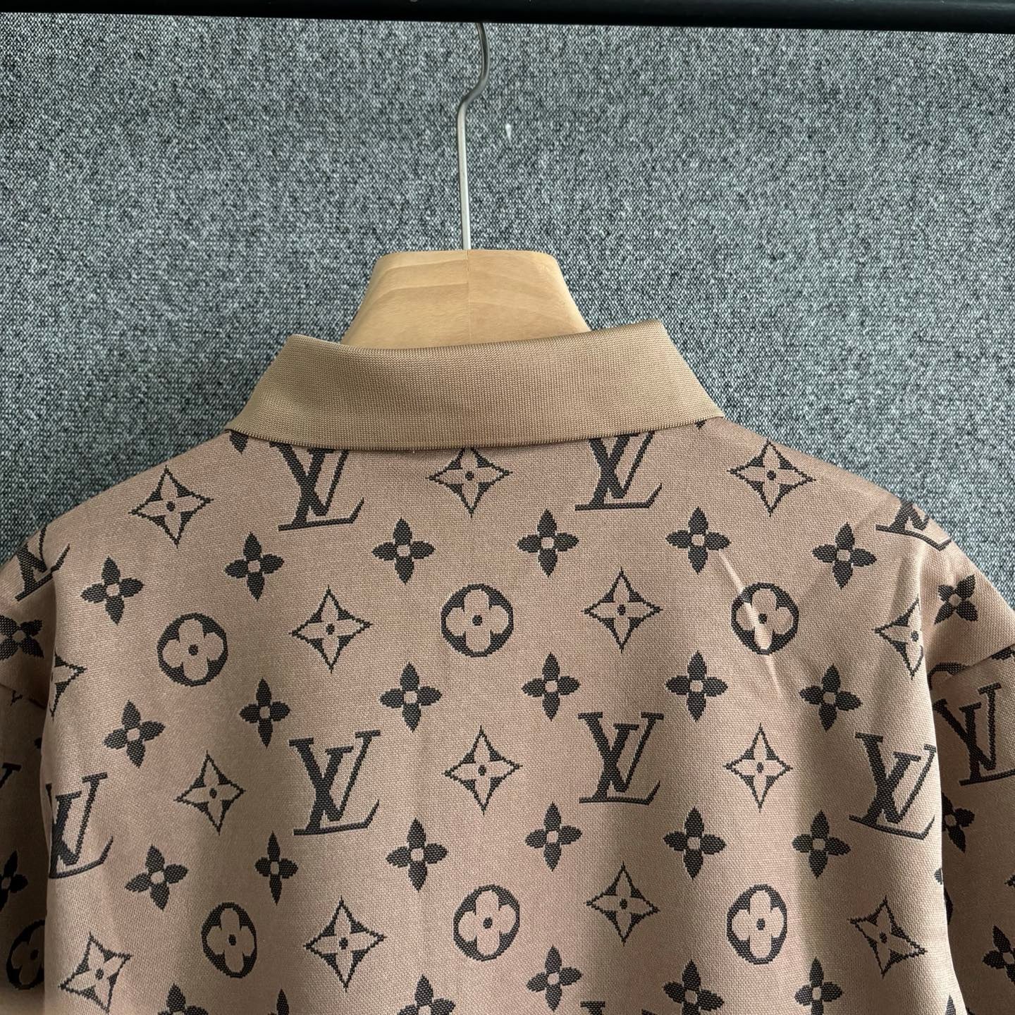 Brown and White Polo